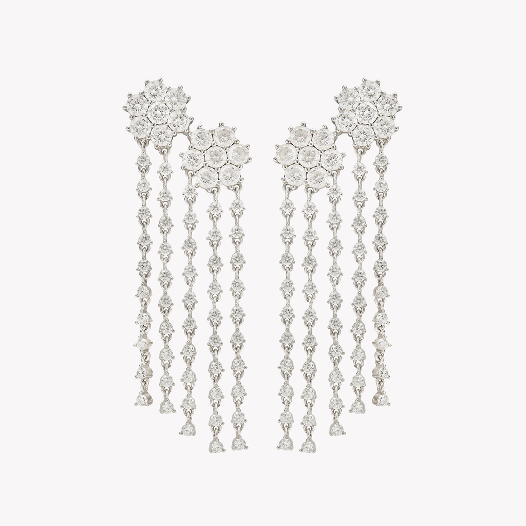 FAYE FLOWER DANGLE EARRINGS
