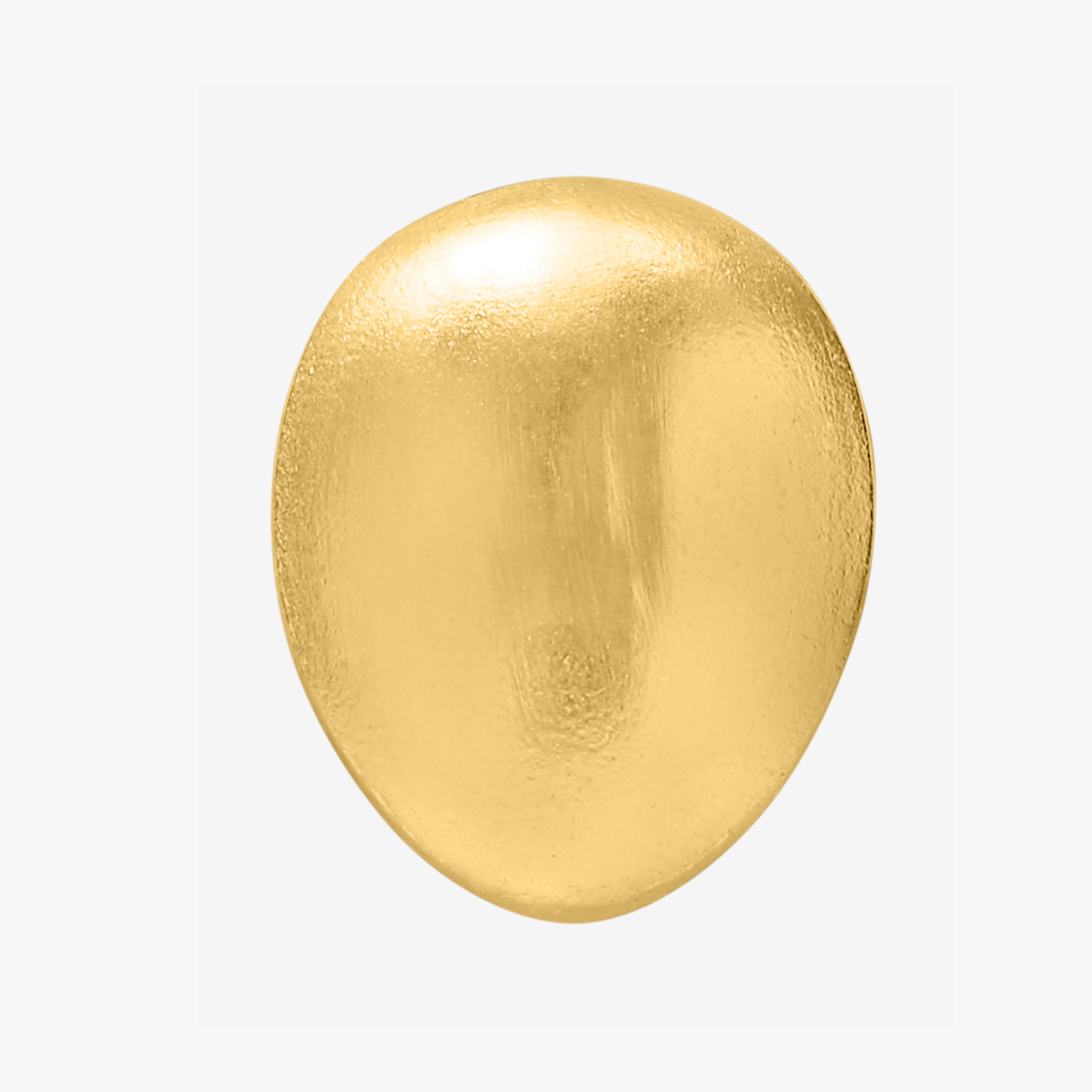 ILLUMINO MATTE OVAL GOLD EARRINGS