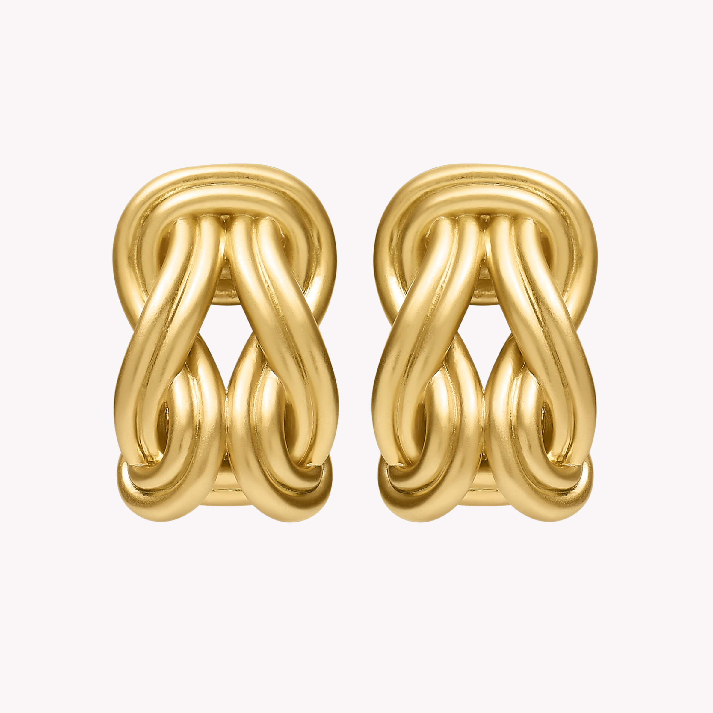 NILO ELONGATED TWISTS EARRINGS
