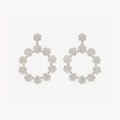 NOLA FLOWER CIRCLE EARRINGS