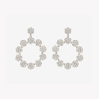 NOLA FLOWER CIRCLE EARRINGS