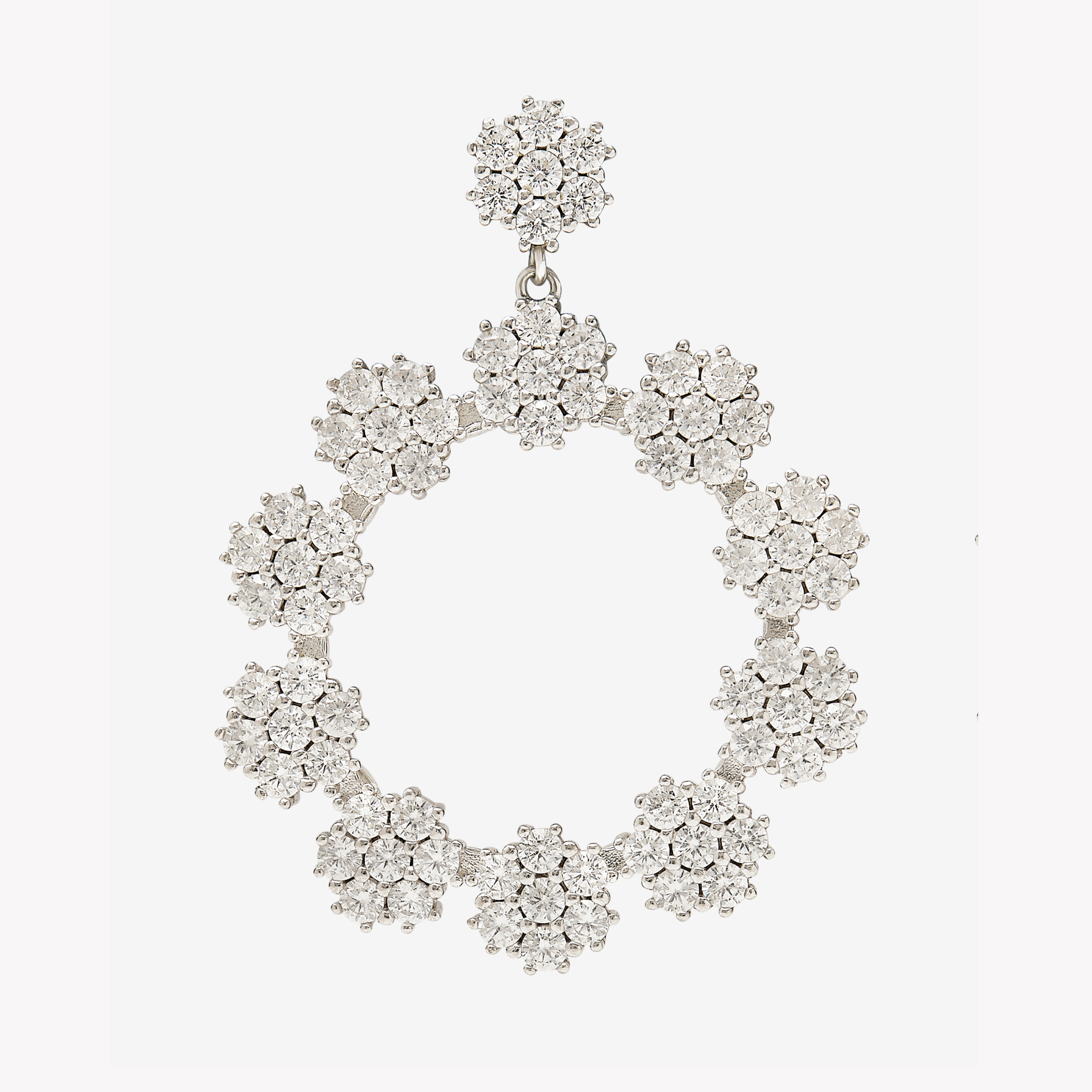 NOLA FLOWER CIRCLE EARRINGS