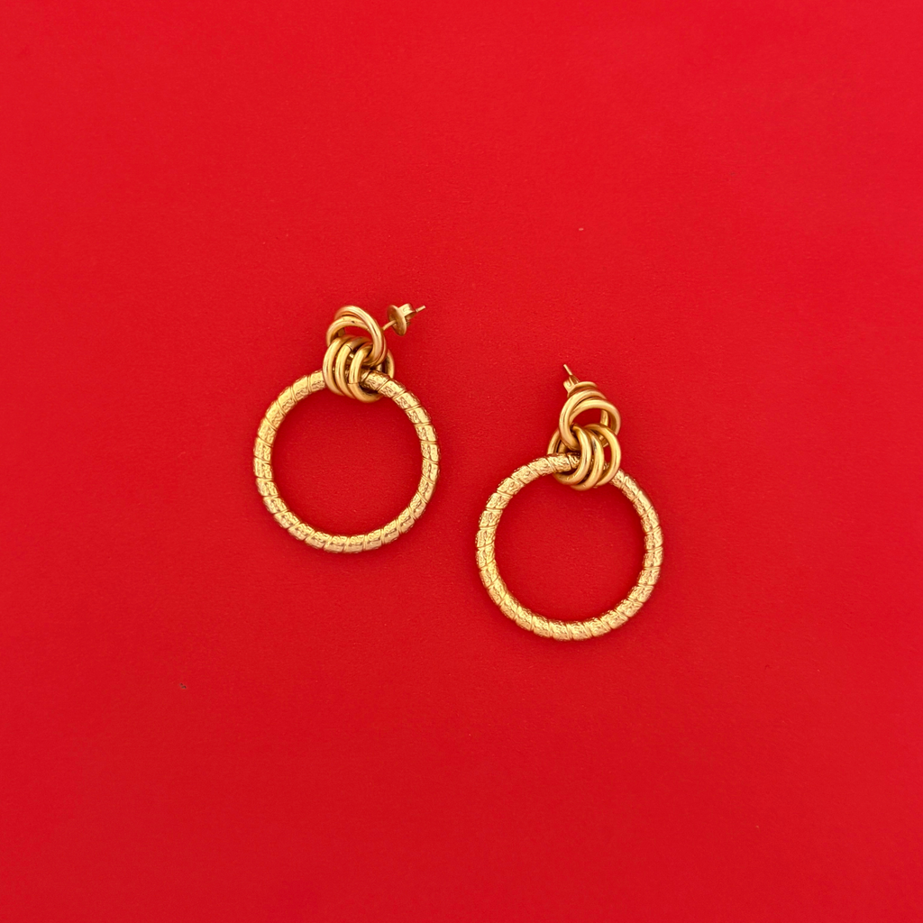 ANGELINA TRIPLE HOOP EARRINGS