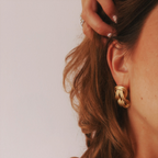 NILO ELONGATED TWISTS EARRINGS